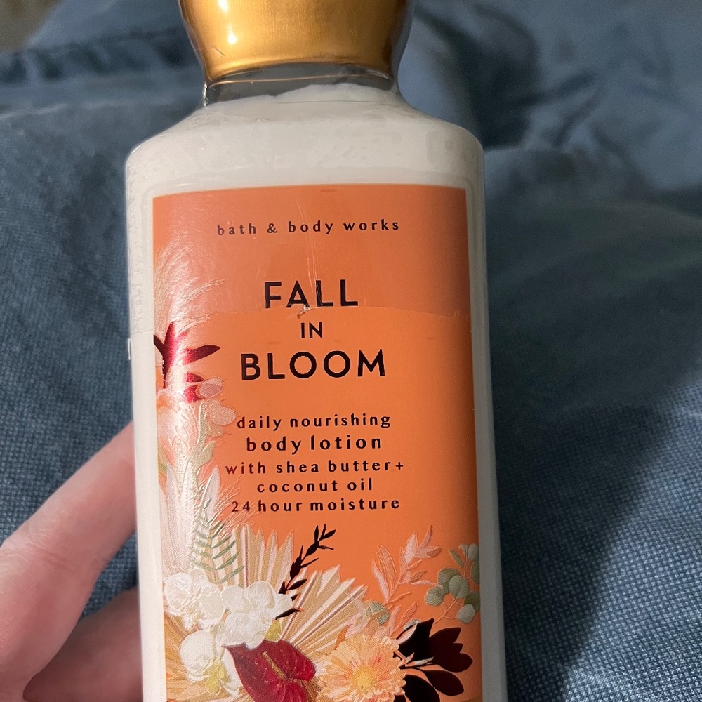 Bath and Body Works fall in bloom lotion never opened, sealed